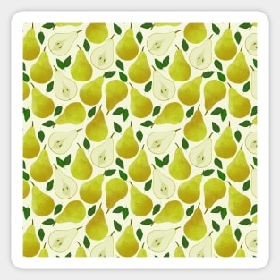 Green Pears Pattern Sticker